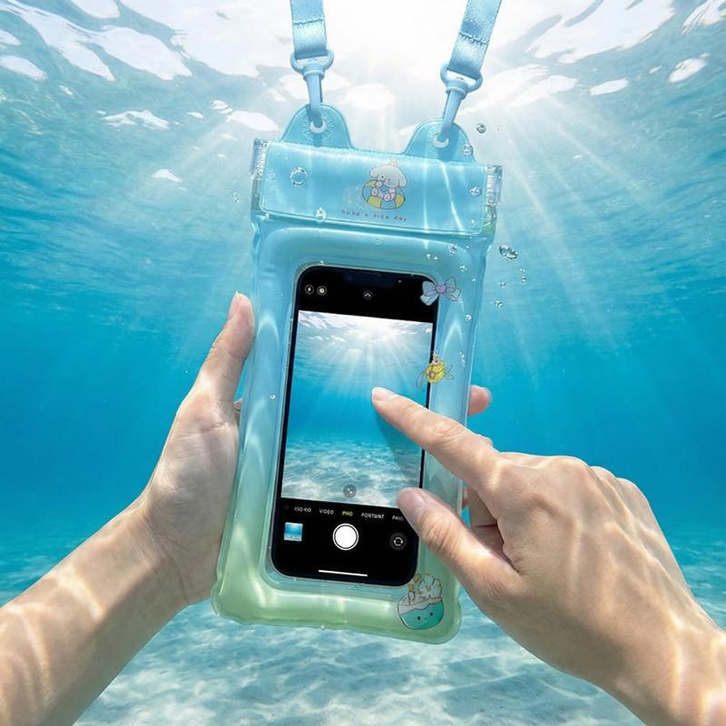 Pool Cover Waterproof - Floating Air Cushion Phone Bag Cartoon