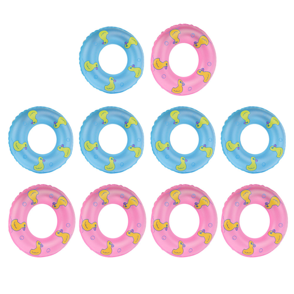 10Pcs Kids Swimming Ring Set P - огляд і ціна Pool Float Ring Inflatable