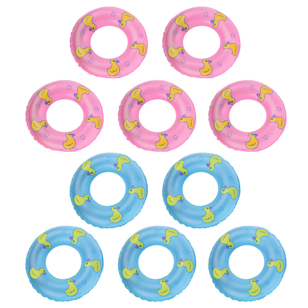 10Pcs Kids Swimming Ring Set P - огляд і ціна Pool Float Ring Inflatable