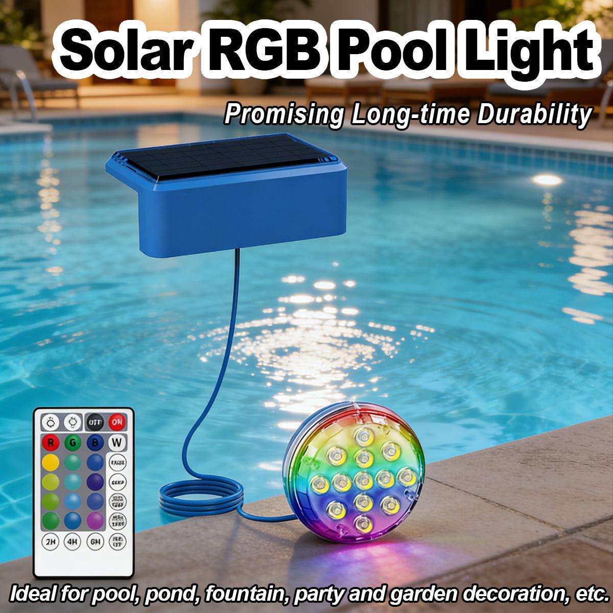 Underwater Solar Pool Light wi - огляд і ціна Pool Light Solar Rechargeable