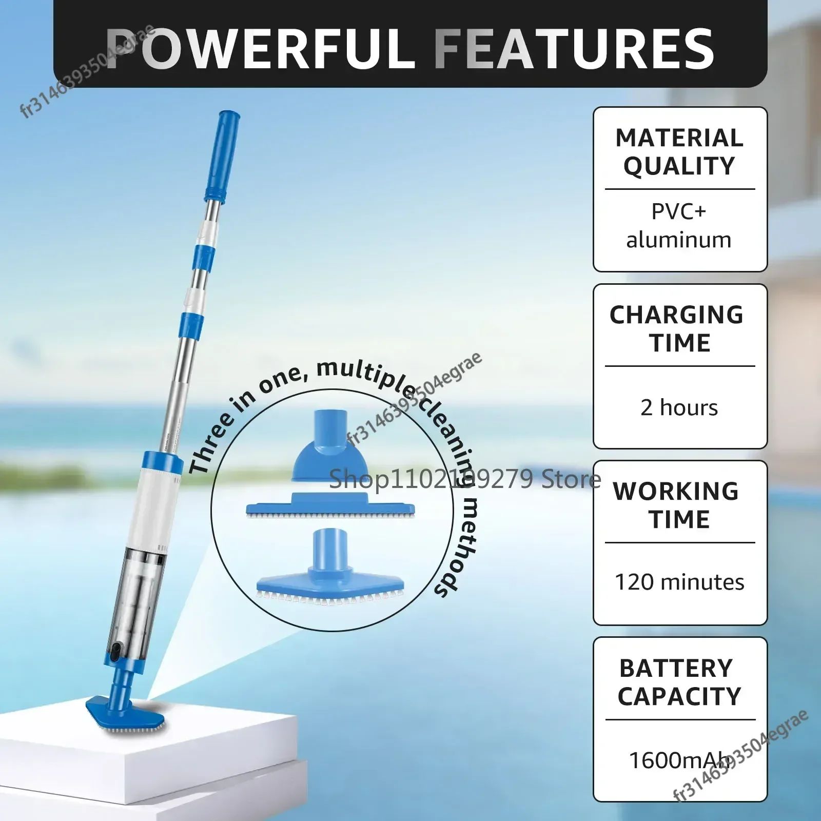 Rechargeable Portable Handheld - огляд і ціна Pool Vacuum Manual
