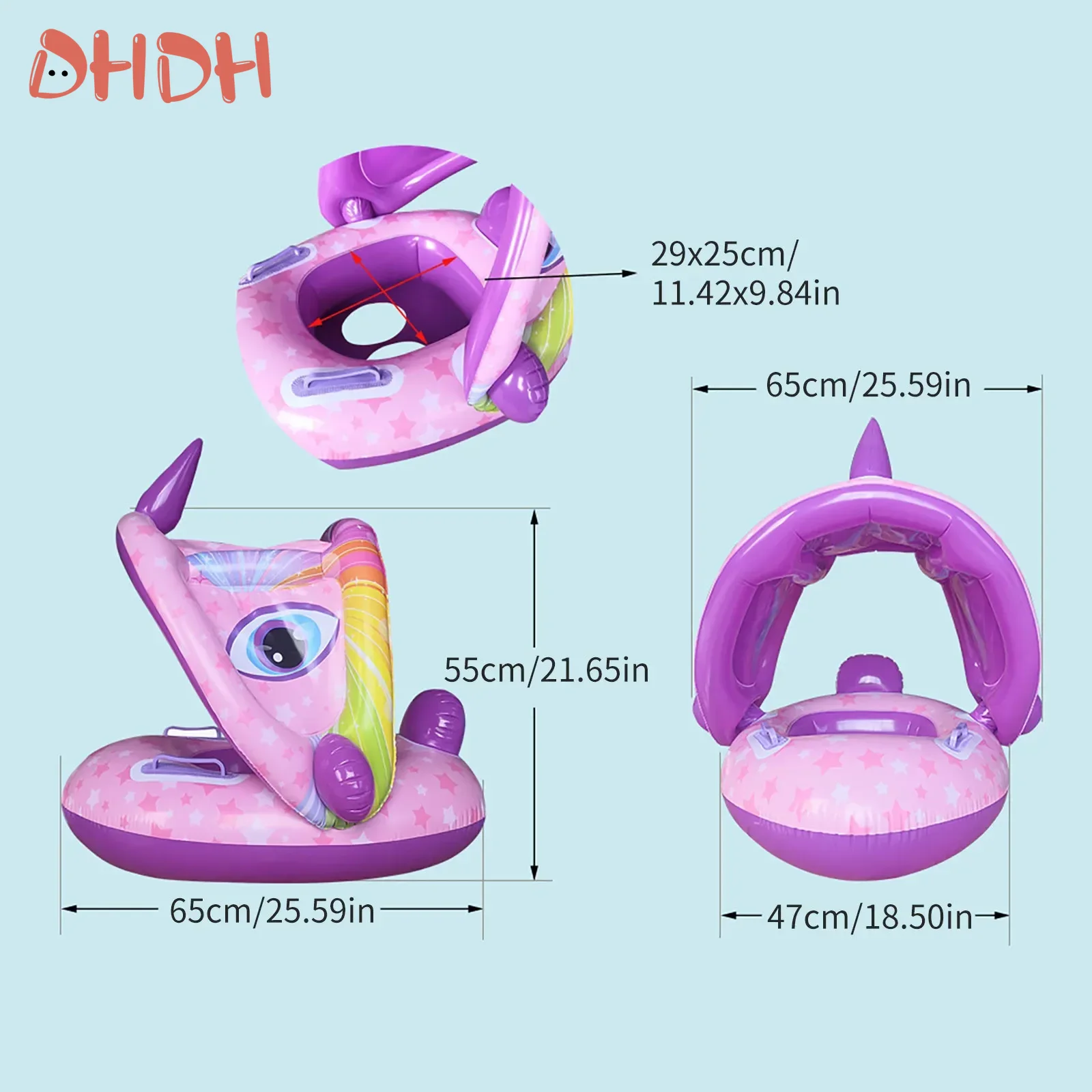 Baby Swimming Float with Sunsh - огляд і ціна Pool Float Ring Inflatable