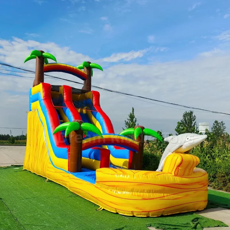 Giant Tropical Dolphin Theme I - огляд і ціна Water Slide Inflatable