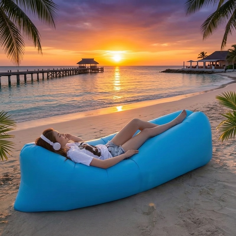 Portable Inflatable Air Sofa,  - огляд і ціна Pool Lounger Inflatable