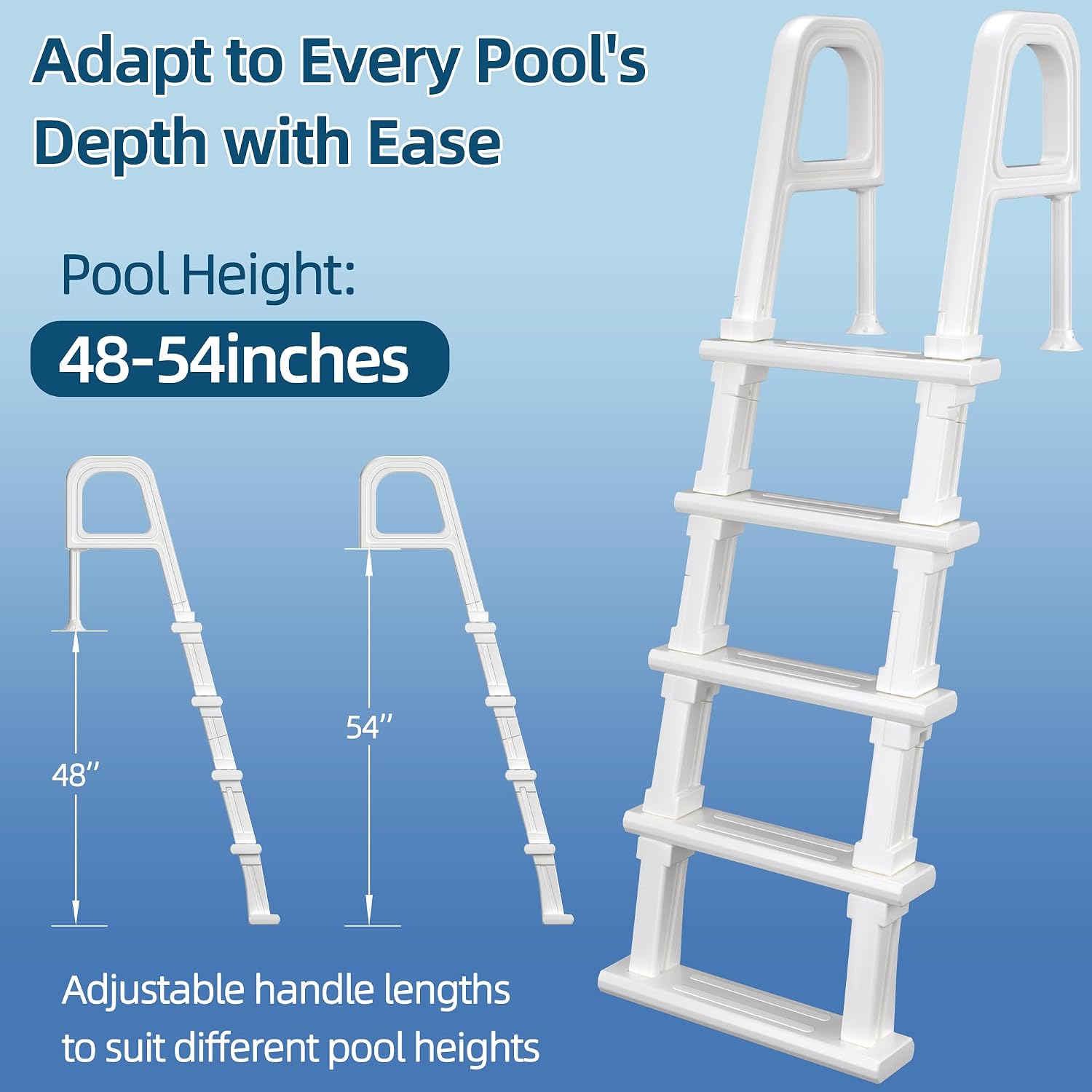 Pool Ladder, 5-Step Pool Stair - огляд і ціна Pool Ladder Above Ground
