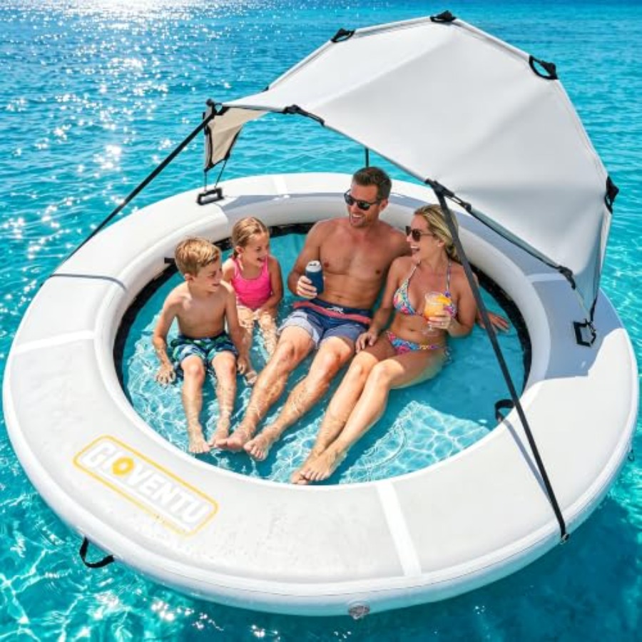 8FT inflatable water hammock f - огляд і ціна Pool Float Ring Inflatable