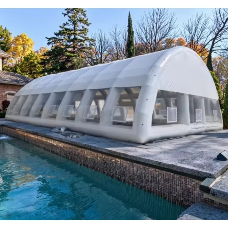 Inflatable Swimming Pool Cover - огляд і ціна Pool Cover Waterproof