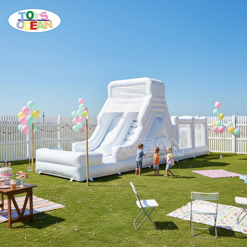 White Inflatable Water Slide w - огляд і ціна Water Slide Inflatable