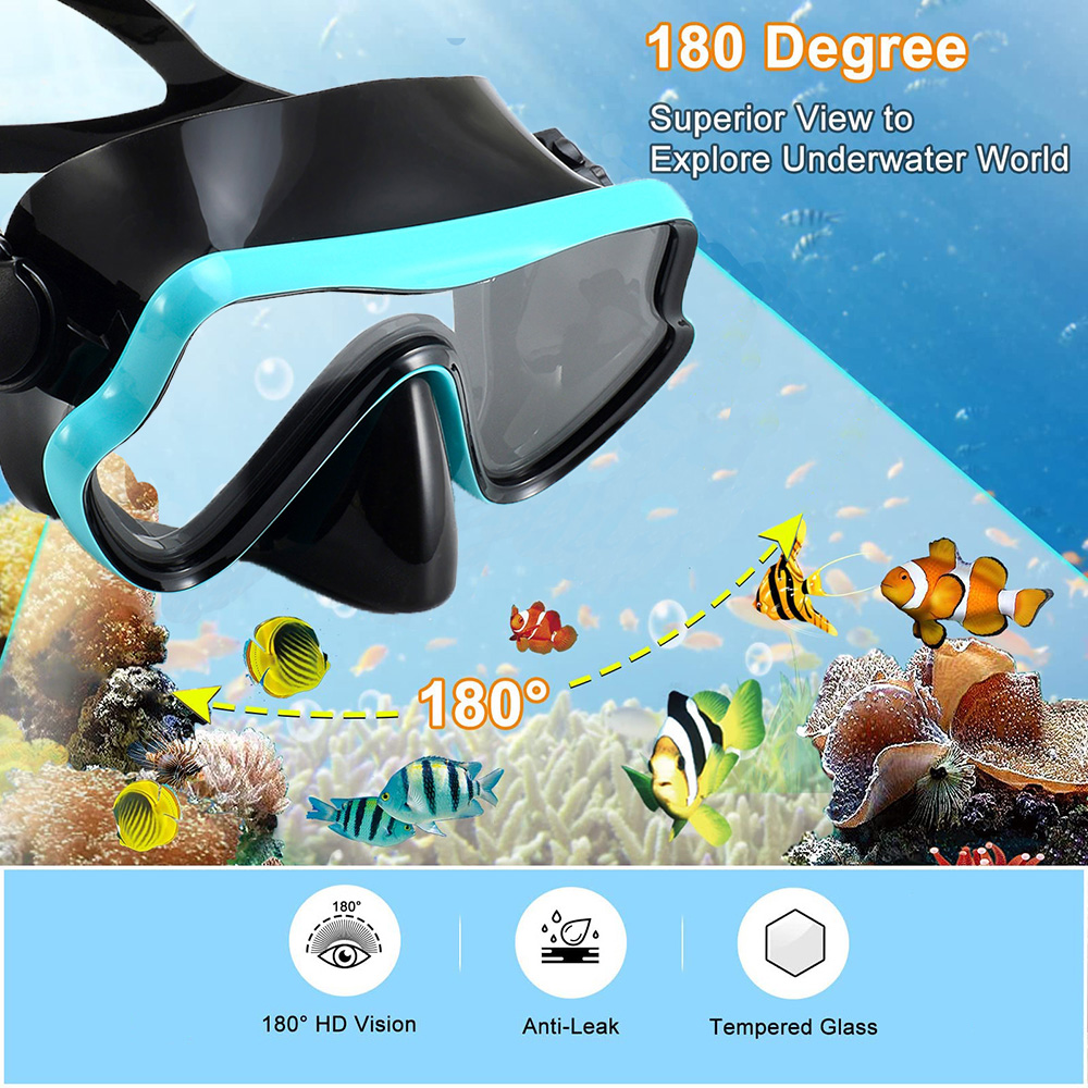 Diving Mask Swimming Goggles S - огляд і ціна Snorkel Mask Full Face
