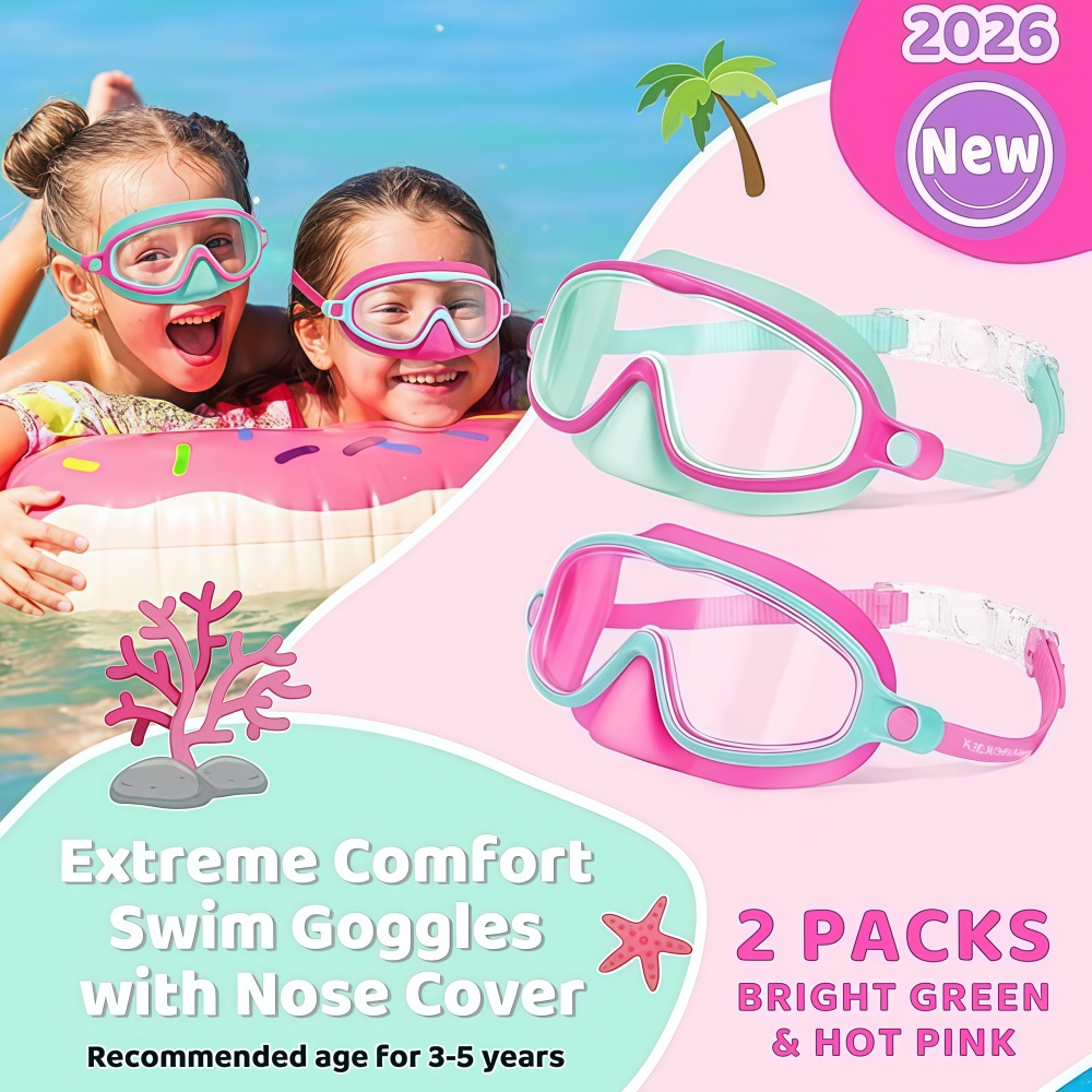 Kids Swim Goggles with Nose Co - огляд і ціна Swim Goggles Anti Fog Uv