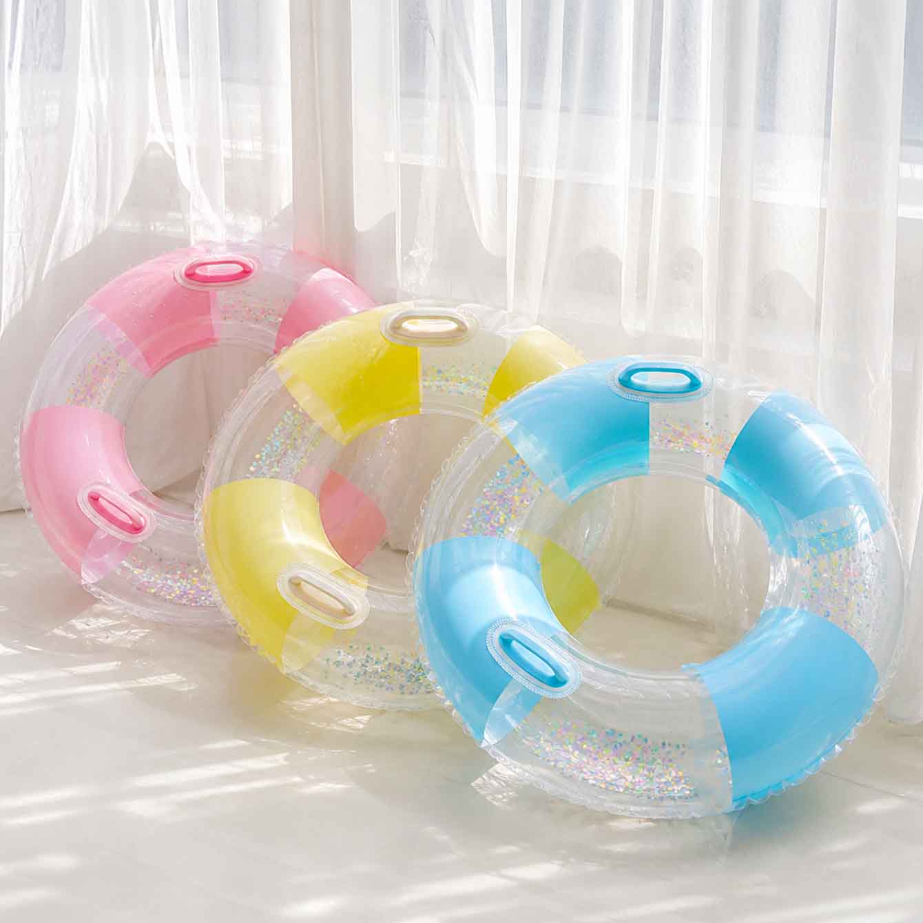 1PC Pool Floats with Handles f - огляд і ціна Pool Lounger Inflatable