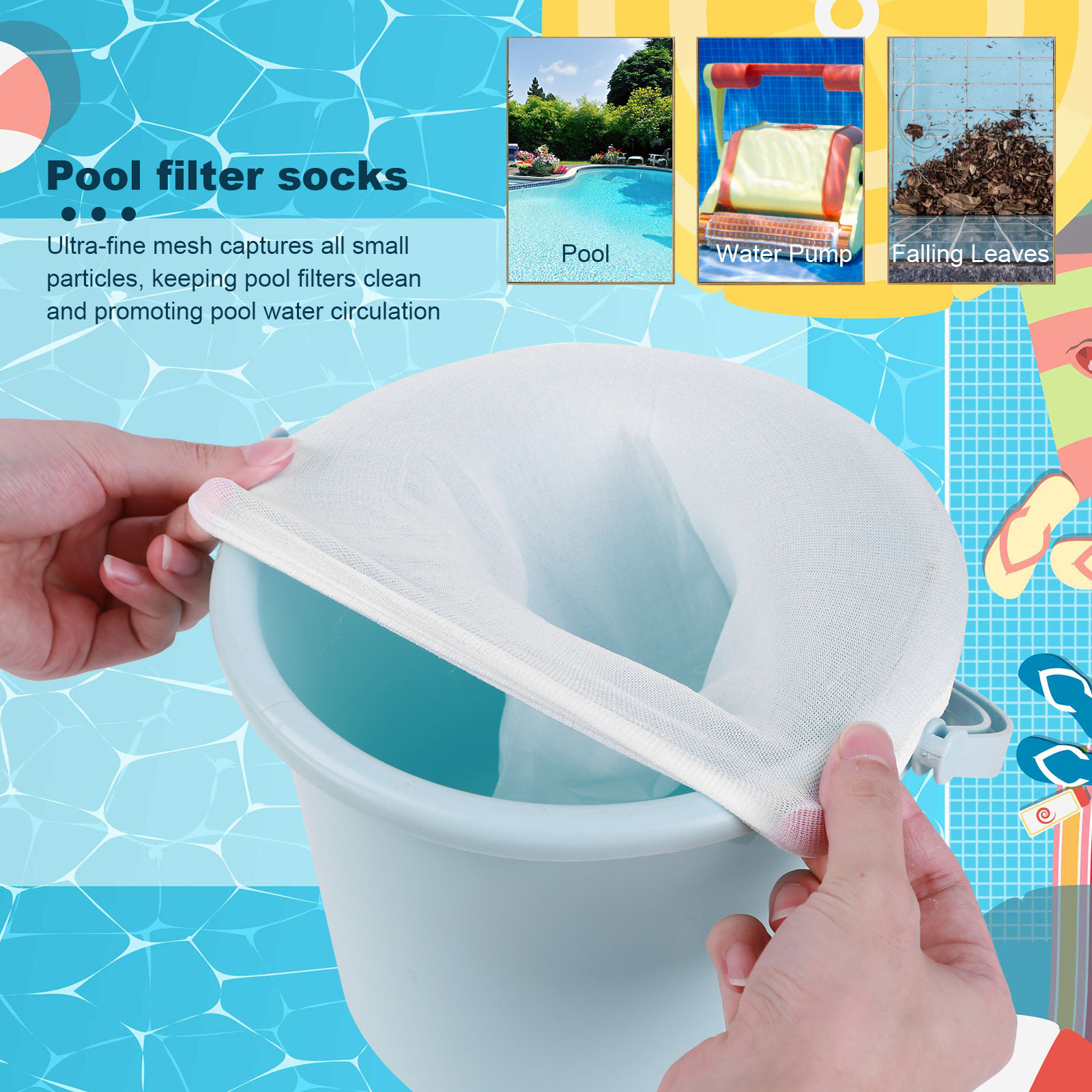 100-5PCS Pool Skimmer Socks El - огляд і ціна Pool Skimmer Net
