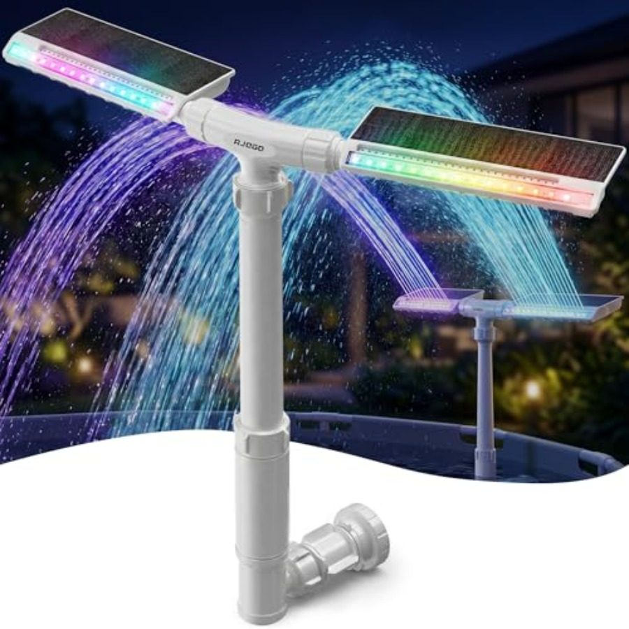 Solar pool fountain for ingrou - огляд і ціна Pool Light Solar Rechargeable