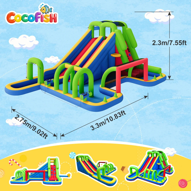Cocofish Large Inflatable Wate - огляд і ціна Water Slide Inflatable