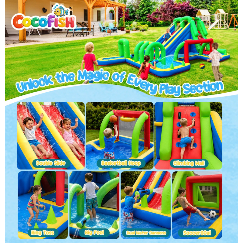 Cocofish Large Inflatable Wate - огляд і ціна Water Slide Inflatable