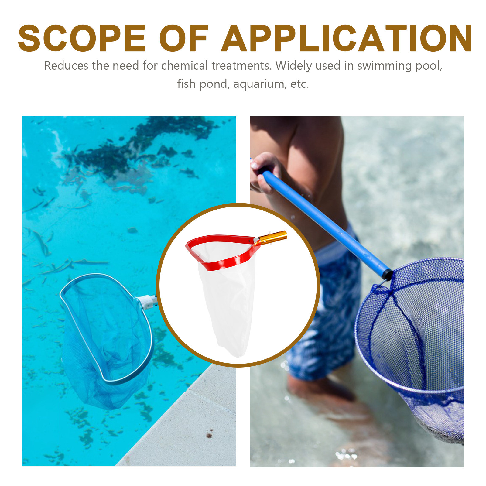 Pool Leaf Skimmer Net Clean Me - огляд і ціна Pool Skimmer Net