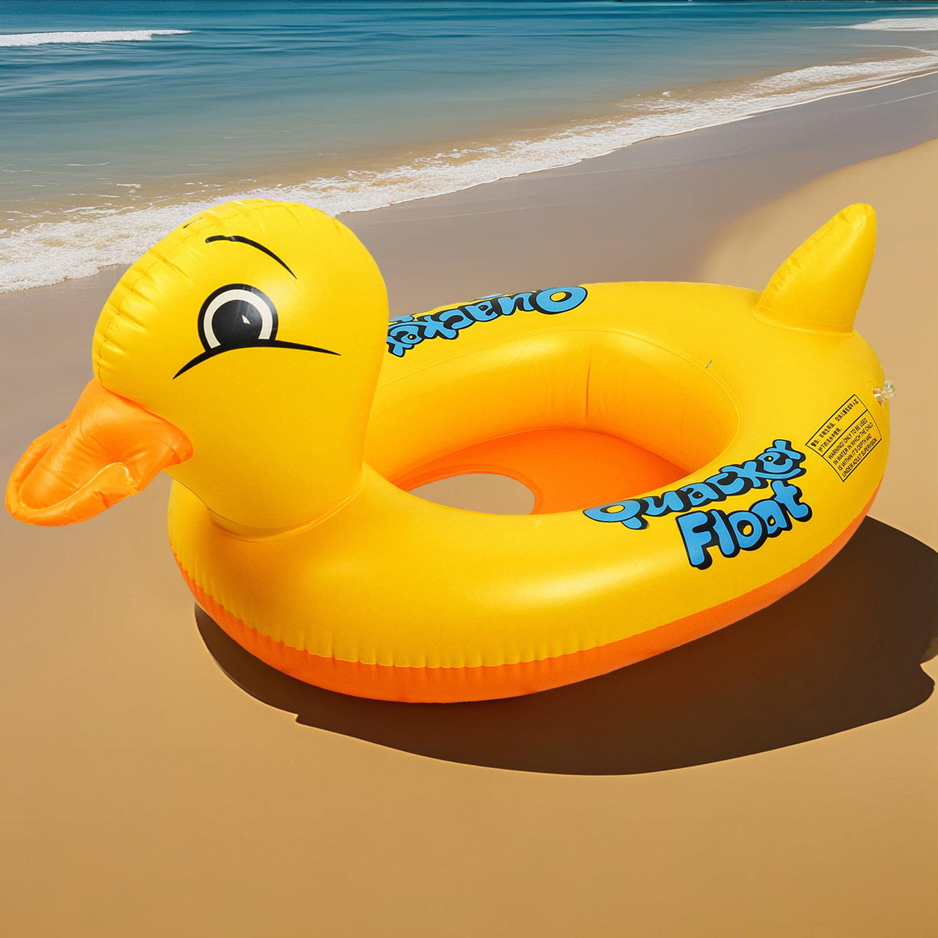 1PC Duck-shaped Thickened Infl - огляд і ціна Pool Float Ring Inflatable