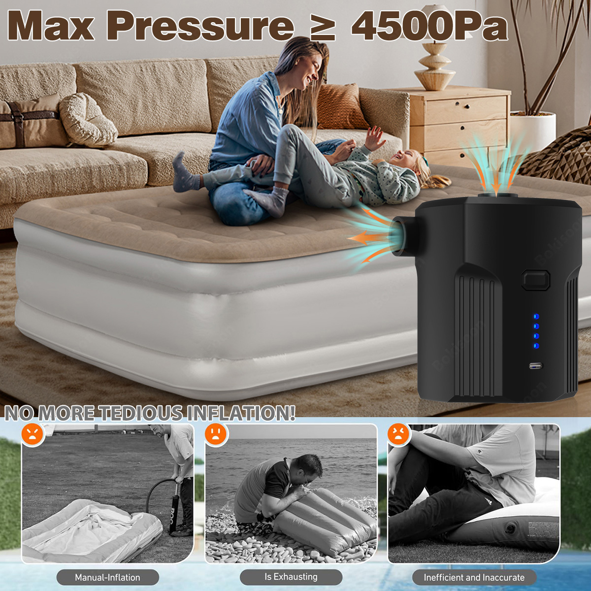Portable Electric Air Pump for - огляд і ціна Pool Lounger Inflatable