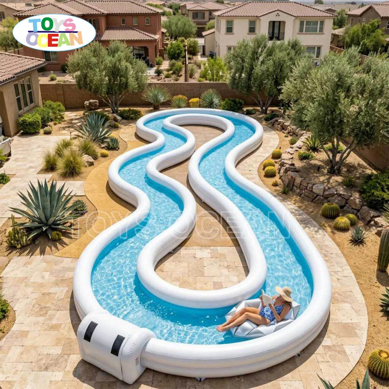Commercial Inflatable Lazy Riv - огляд і ціна Water Slide Inflatable