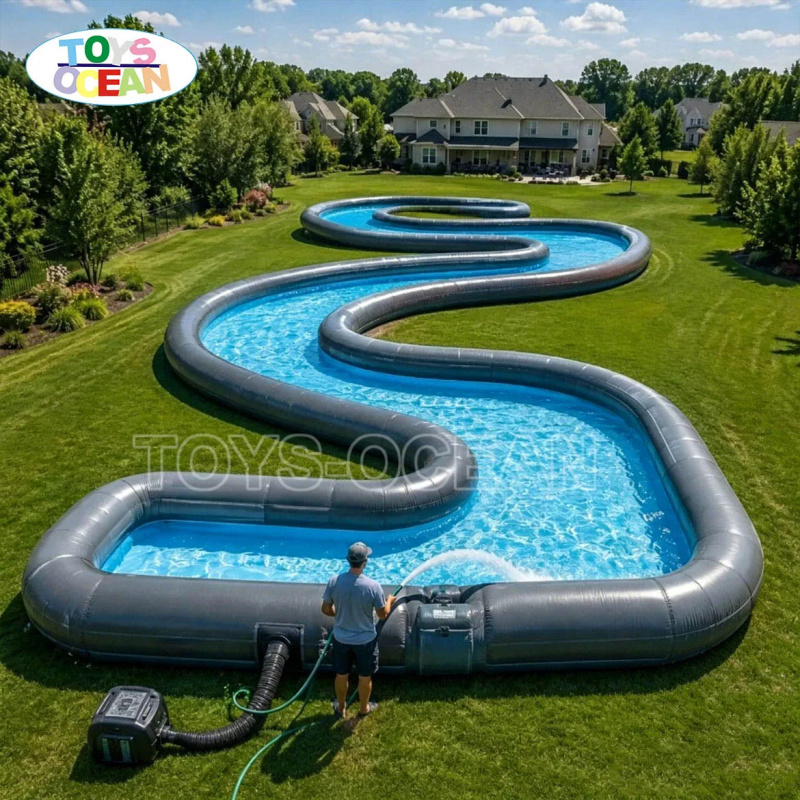 Commercial Inflatable Lazy Riv - огляд і ціна Water Slide Inflatable