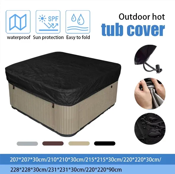 Spa Hot Tub Dust Cover Bathtub - огляд і ціна Pool Cover Waterproof