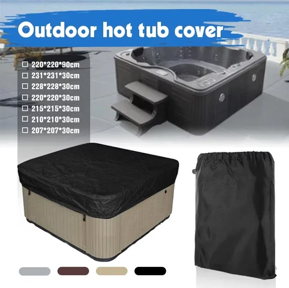 Spa Hot Tub Dust Cover Bathtub - огляд і ціна Pool Cover Waterproof