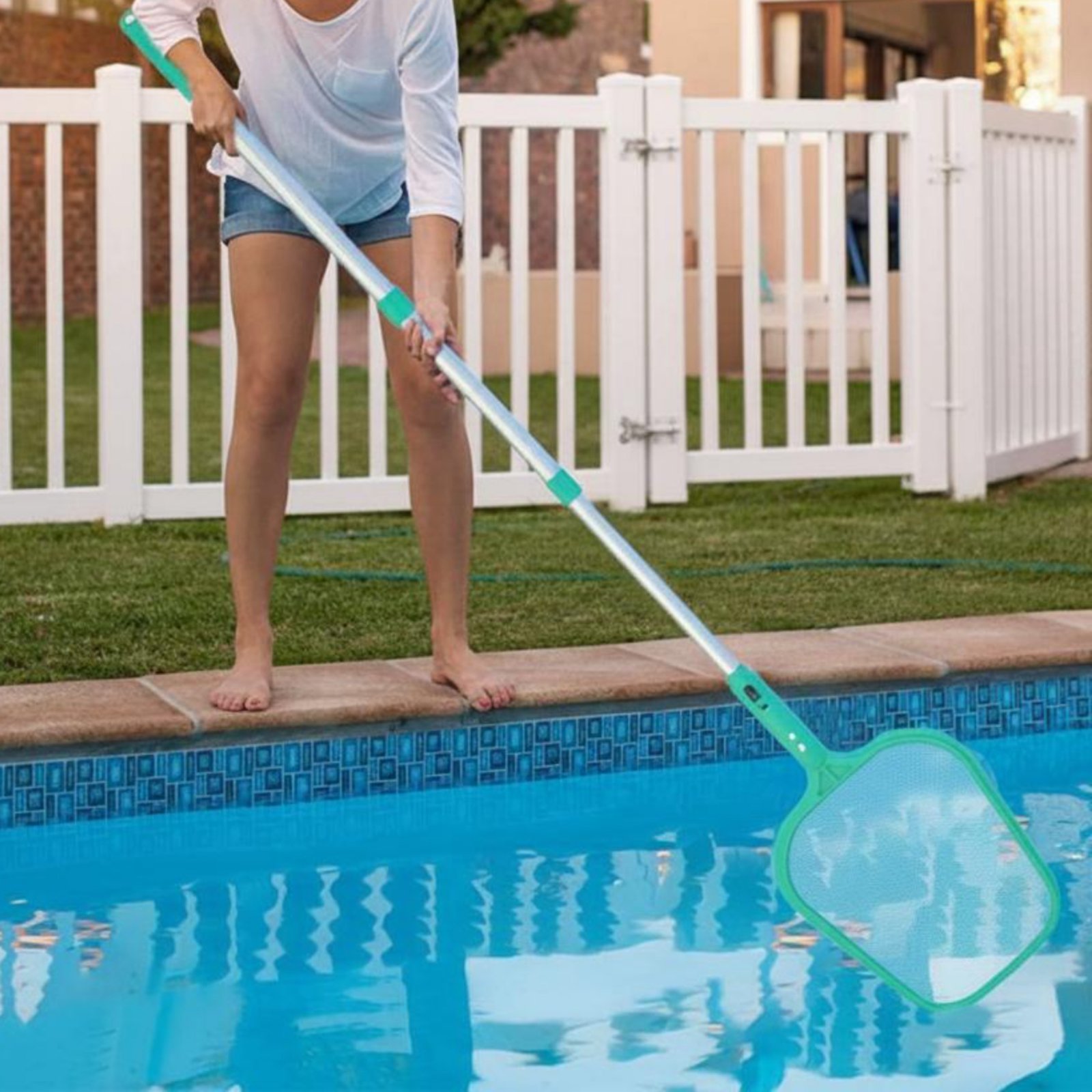 Pool Foliage Net with Pole Adj - огляд і ціна Pool Skimmer Net