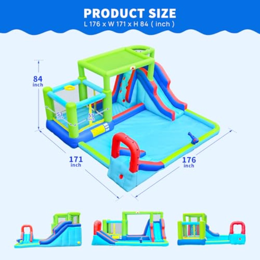 Inflatable Water Slide Water P - огляд і ціна Water Slide Inflatable