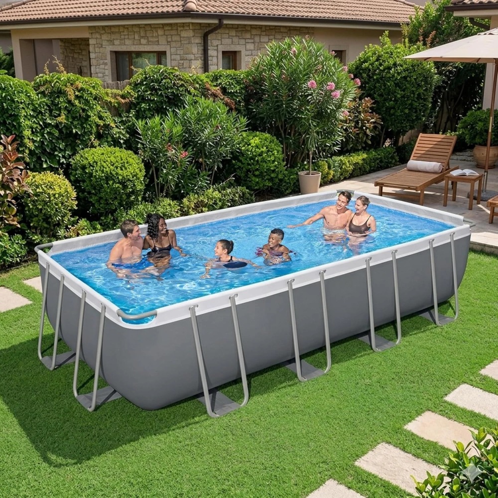 Rectangular Metal Frame Above  - огляд і ціна Pool Ladder Above Ground